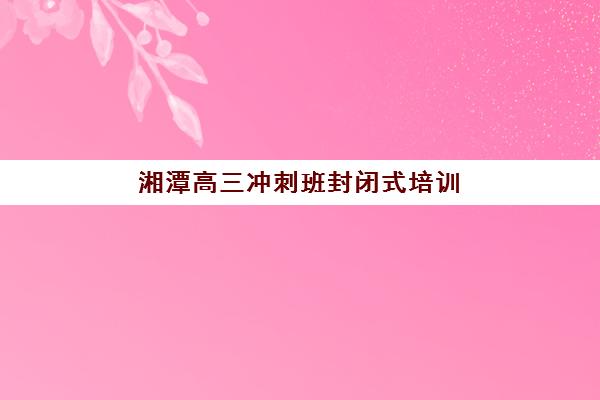 湘潭高三冲刺班封闭式培训班哪个机构好一点啊？2025年最新排名解析、各校特色对比与科学择校全指南