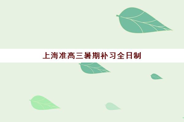 上海准高三暑期补习全日制2025年考点在哪？最新考点分布解析、各校位置对比与科学择校全攻略