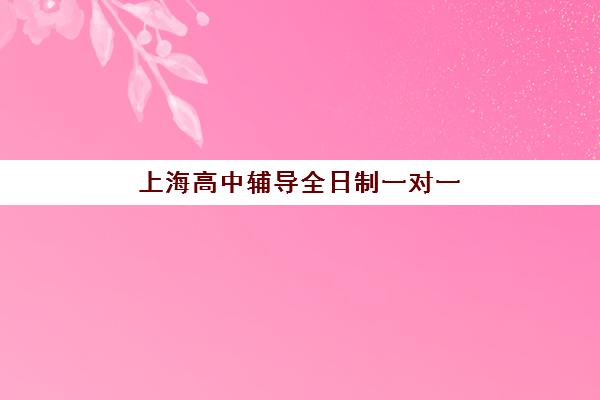 上海高中辅导全日制一对一培训学校排名榜前十名如何选择？2025年最新权威排名、择校技巧与避坑指南