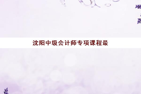 沈阳中级会计师专项课程最容易的大学有哪些？2025年培训学校权威推荐与科学择校全指南