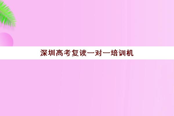 深圳高考复读一对一培训机构面试培训机构哪家好？2025年最新排名、择校指南与避坑攻略全解析