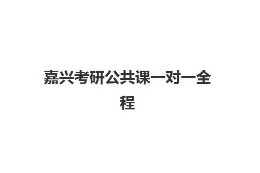 嘉兴考研公共课一对一全程班最容易的大学是哪个？2025年高通过率机构选择指南与避坑攻略