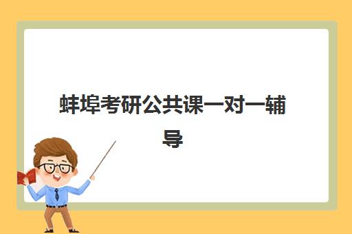 蚌埠考研公共课一对一辅导机构有哪些？2025年五大名校解析与避坑指南