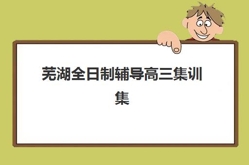 芜湖全日制辅导高三集训集中训练营有哪些机构？2025年最新排名、课程特色与择校指南全解析