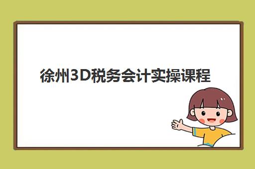 徐州3D税务会计实操课程辅导班哪个比较好一点？2025年最新排名前十与择校全指南