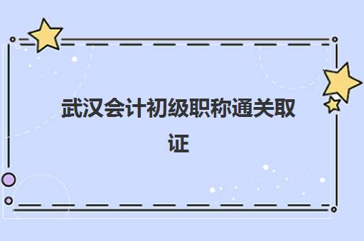 武汉会计初级职称通关取证课程培训机构哪个好一点？2025年精选机构与择校指南